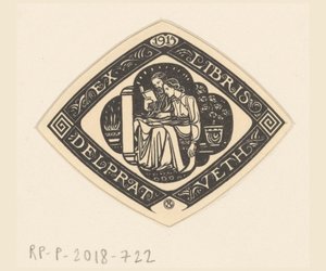 Ex libris de Delprat-Veth de Richard Nicolaüs Roland Holst