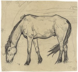Cavalo de pastoreio em Noordwijk de Richard Nicolaüs Roland Holst