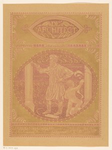 Design da capa para: De Architect, 1911 de Richard Nicolaüs Roland Holst