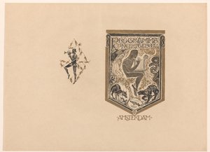 Desenho da capa para: Concertgebouw programa de Amesterdão de Richard Nicolaüs Roland Holst