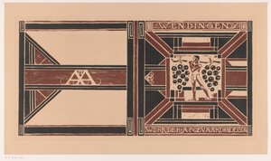 Design da capa para: Weendingen, 1921 Trabalho dos membros delegados (título no objeto) de Richard Nicolaüs Roland Holst