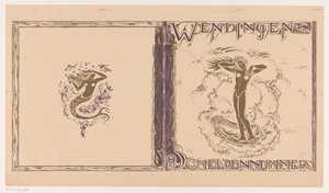 Desenho da capa para: Twists, edição Shell, 1923 de Richard Nicolaüs Roland Holst