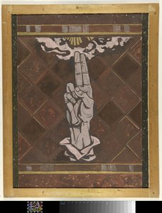 Ulcerando a mão; projeto para a figura da decoração de mármore no Supremo Tribunal de Haia de Richard Nicolaüs Roland Holst