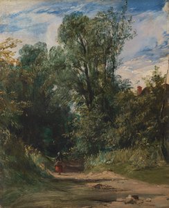 Uma faixa arborizada de Richard Parkes Bonington