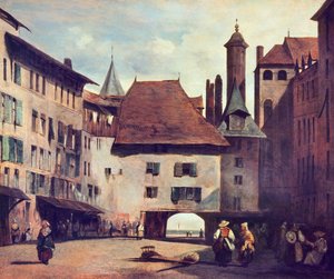 Place du Molard, c.1830 de Richard Parkes Bonington