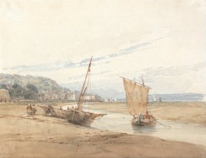 Perto de Honfleur de Richard Parkes Bonington