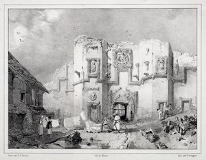 Antigo Gateway em Stirling de Richard Parkes Bonington