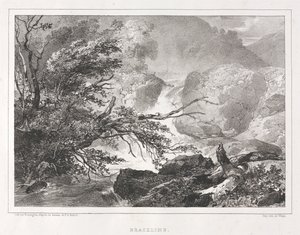 Vistas pitorescas da Escócia: Brackline de Richard Parkes Bonington