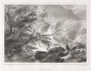 Vistas pitorescas da Escócia: Brackline, 1826. de Richard Parkes Bonington