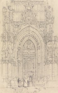 A Igreja de St. Wulfran, Abbeville: A Porta Norte da Frente Oeste