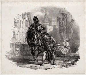 A fuga do castelo de Argyle, 1826. de Richard Parkes Bonington