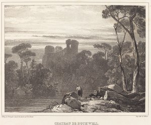 Castelo de Bothwell de Richard Parkes Bonington after Francois Alexandre Pernot