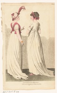 Revista Female Fashions of London and Paris. No. 22. Londres Full Dresses.
