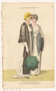 Revista de Moda Feminina de Londres e Paris. Nº 31: Londres, setembro de 1800: Vestidos de passeio
