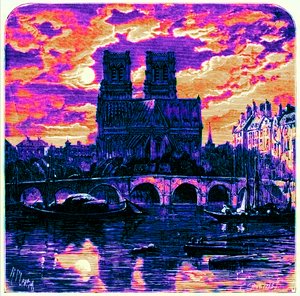 Catedral de Notre Dame, ilustração de 