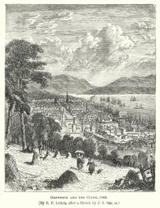 Greenock e o Clyde de Richard Principal (after) Leitch