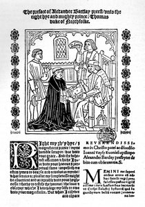 O tradutor que apresenta seu livro ao duque de Norfolk., C1500-1520, 1923 de Richard Pynson