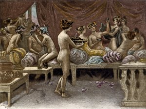 Ilustração de Richard Ranft (1862 - 1931) para Lucien de Samosate (125 aprox. - 192): as cortesãs. de Richard Ranft