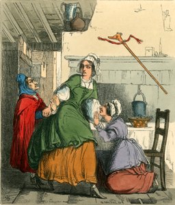 A velha salvando Nell da raiva de sua irmã de Richard Redgrave