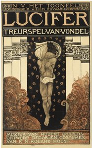 Cartaz da peça Lúcifer, 1910