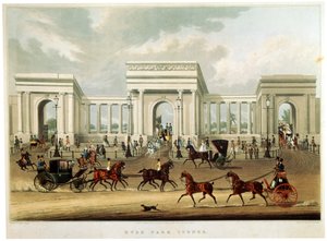 Esquina do Hyde Park, 1828 de Richard Rosenberg