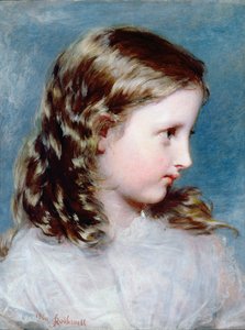 Cabeça de uma menina, 1860 (painel)
