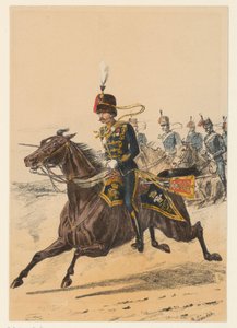 militares britânicos Nove representações de uniformes militares britânicos (título da série) de Richard Simkin