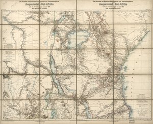 Os protetorados alemães e britânicos e as esferas de interesse na África Oriental Equatorial: sob os acordos de junho de 1890 de Richard; Sprigade Kiepert