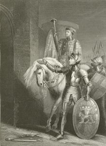 Rei Henrique V, antes de Harfleur de Richard Westall