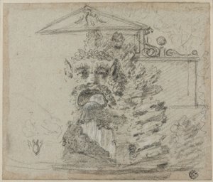 "Il Mascherone", uma fonte de Rocaille nos terrenos da Villa Borghese de Richard Wilson