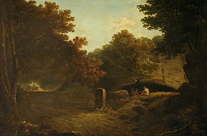 La Riccia, perto de Albano, Itália 1752-57 (óleo sobre tela) de Richard Wilson