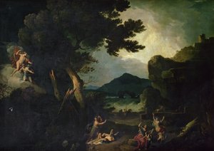 A destruição dos filhos de Niobe (óleo sobre tela)