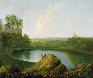 A Cabeça do Lago Nemi (óleo sobre tela) de Richard Wilson