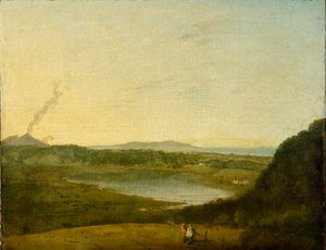 O Lago di Agnano, c1752 de Richard Wilson