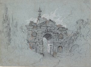 O Arco Arruinado em Kew, década de 1760 de Richard Wilson