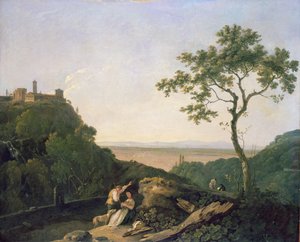 Vista do Tivoli (óleo sobre tela) de Richard Wilson