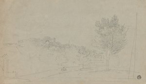 Vista da Wilson House and Gardens (reto); Vista da Wilson House and Gardens (verso) de Richard Wilson