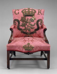 Poltrona, c.1750 (mogno e estofamento) de Richard and Elwick Edward (attr. to) Wright