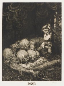 Kurbads, o herói e diabo de nove cabeças de Rihards Zariņš