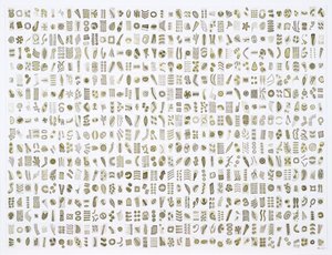 Micrarium No.10 , 2017 (tinta sobre papel) de Rika Newcombe