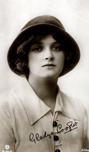 Gladys Cooper 1888-1971, atriz inglesa, início do século XX.