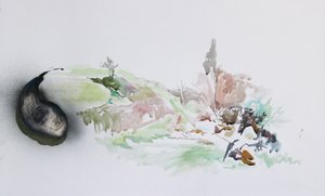 Ponta de mosca, 2015 (aguarela) de Rob D Davies