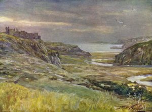 Pennard Castle, Glamorganshire (cor litho)