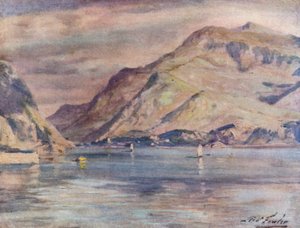 Snowdon de Cwm-y-Glo (cor litho) de Robert (after) Fowler