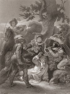Duque de Monmouth, tomado após a Batalha de Sedgemoor. Extraído de The History of England, publicado em 1859.