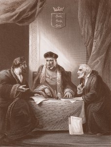 Henrique VII com Empson e Dudley, gravado por A.H. Payne (litho)