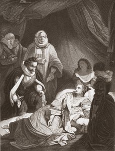 Últimas horas da Rainha Elizabeth (litho)