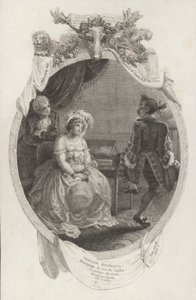 Cena de The Tender Husband de Richard Steele (gravura)