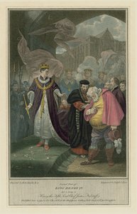 Shakespeares Rei Henrique IV, Parte 2, Acto V, Cena 5 - Falstaff (gravura a cores)
