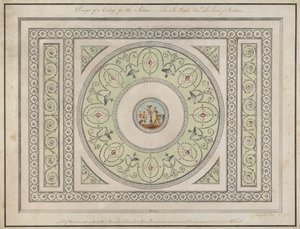 Headfort House, Irlanda: Saloon Ceiling de Robert Adam